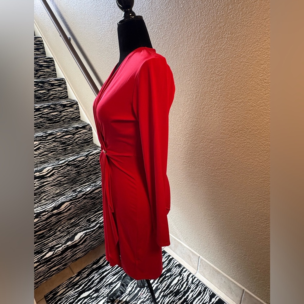 MICHAEL Michael Kors Bold Red Long Sleeve Dress - Picture 3 of 6
